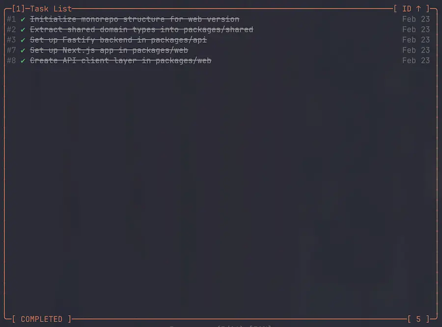 Huba - Filtering tasks